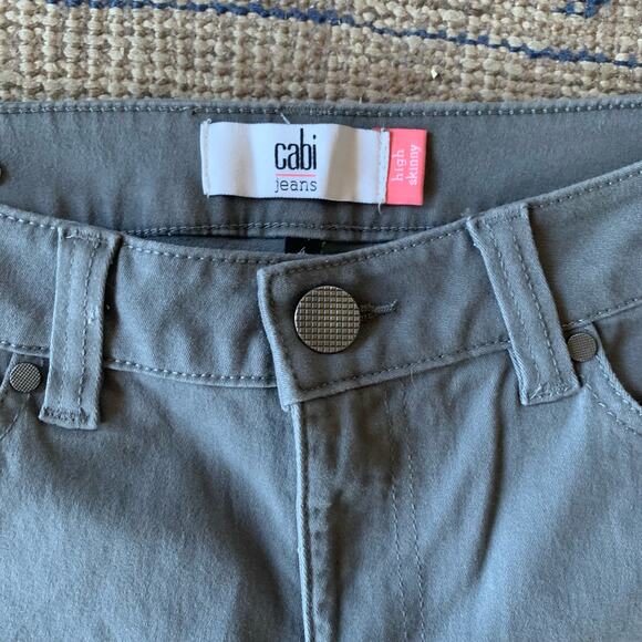 WOMEN'S CABI High Skinny Jeans size 4 GREY - Picture 4 of 4